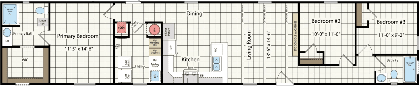 Ascend floor plan home features