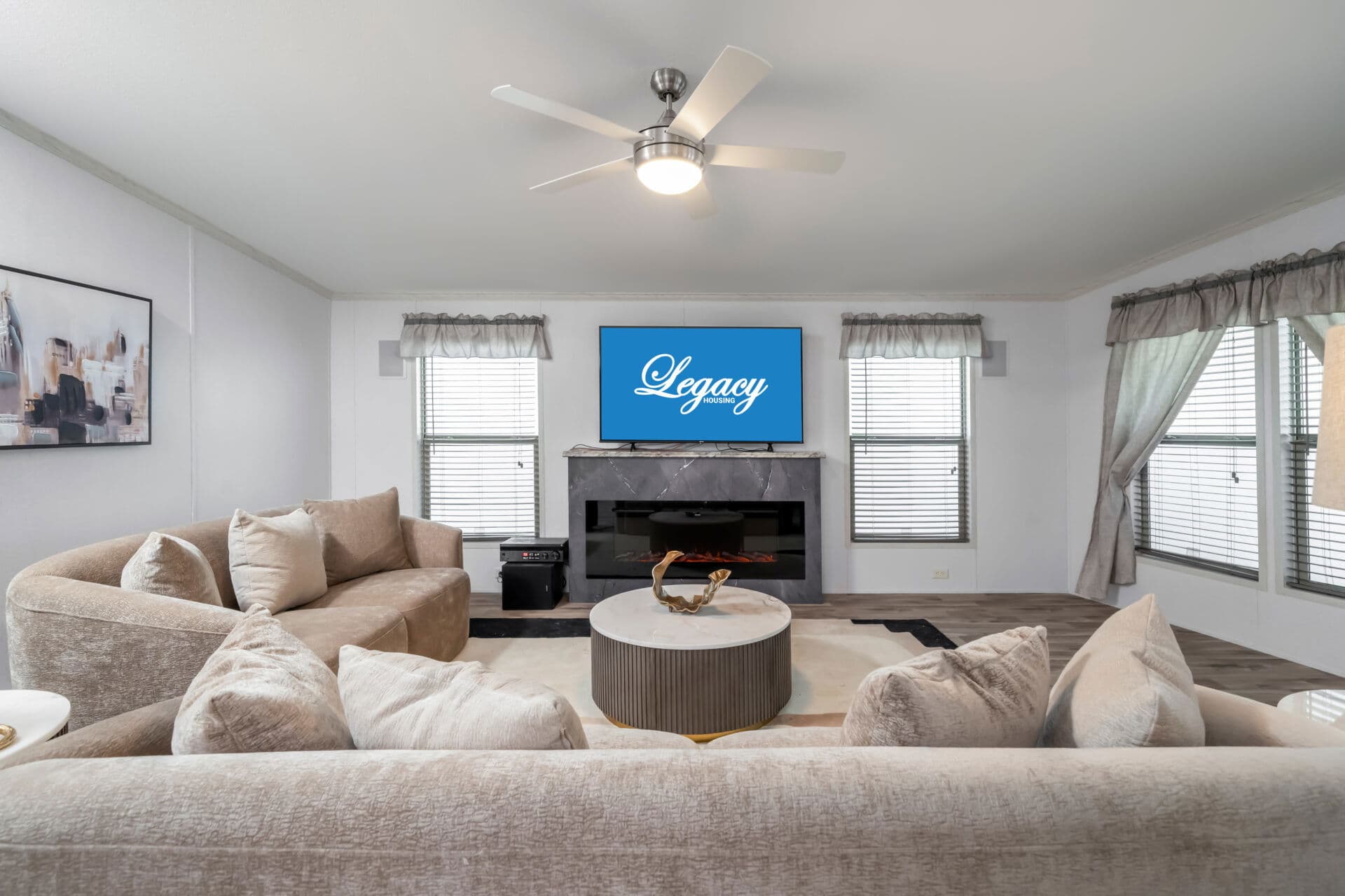 The rook interior home features
