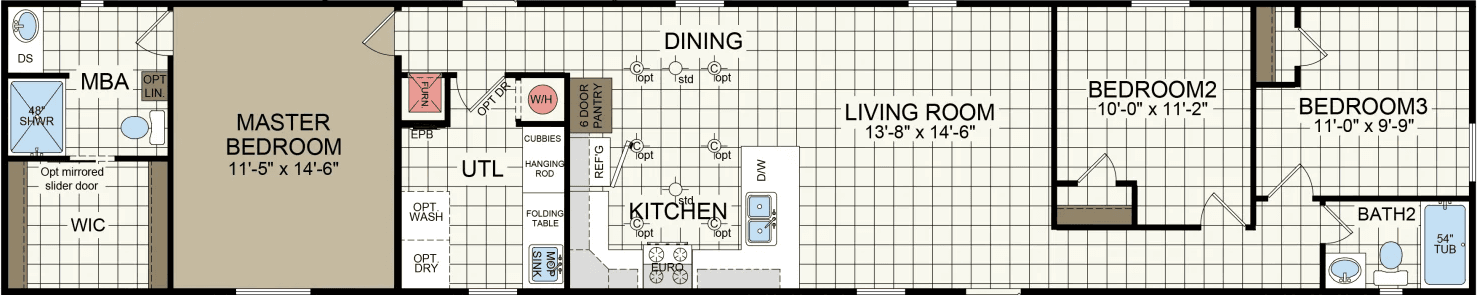 Select cs1676g floor plan home features