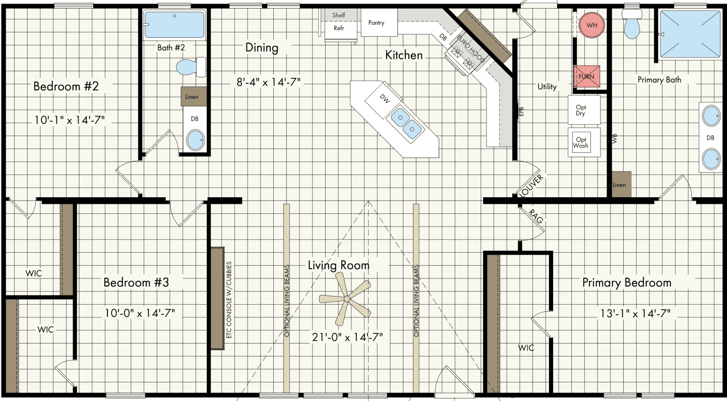 New moon nm3256h floor plan home features