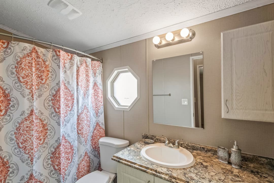 The knight bathroom home features