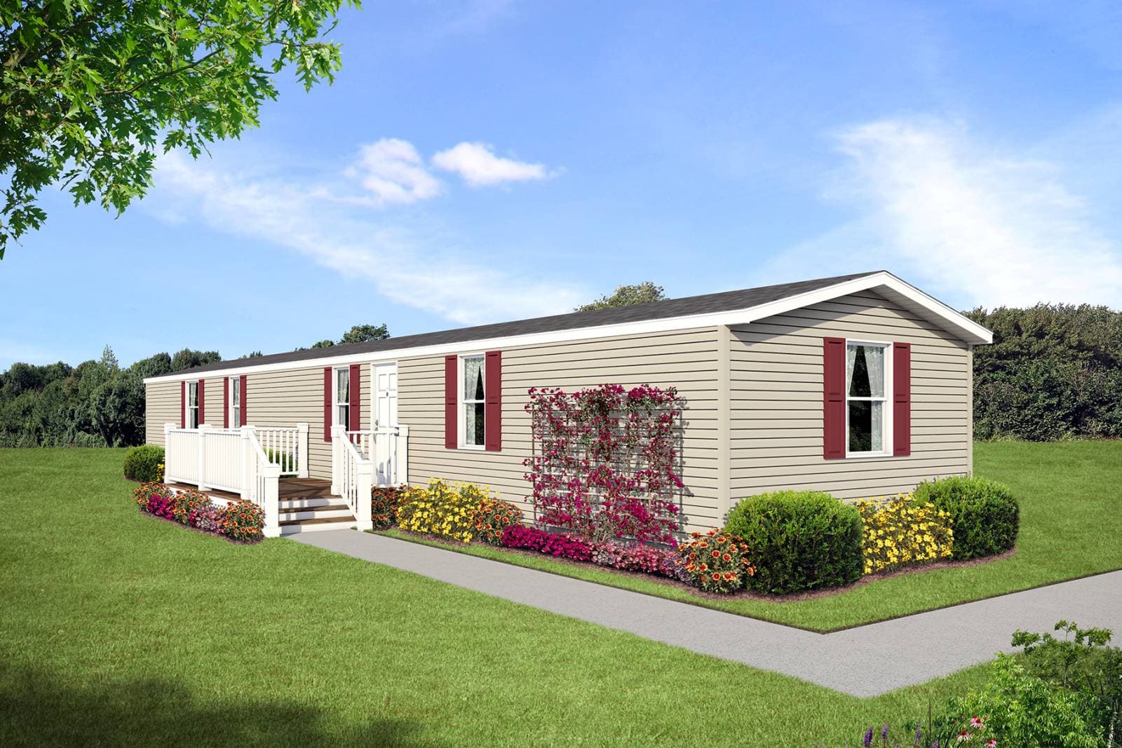 Select cs1676g hero, elevation, and exterior home features