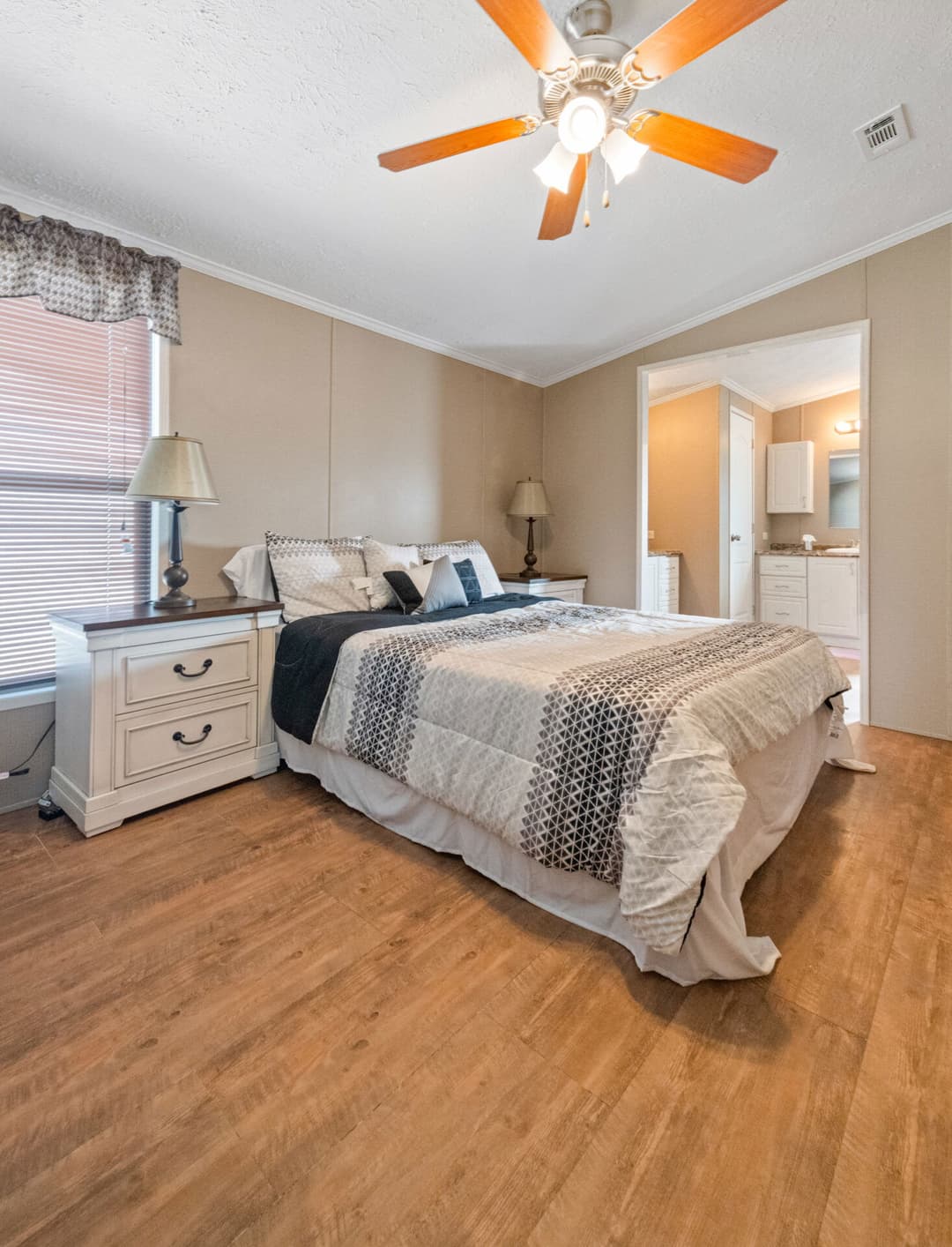 The knight bedroom home features
