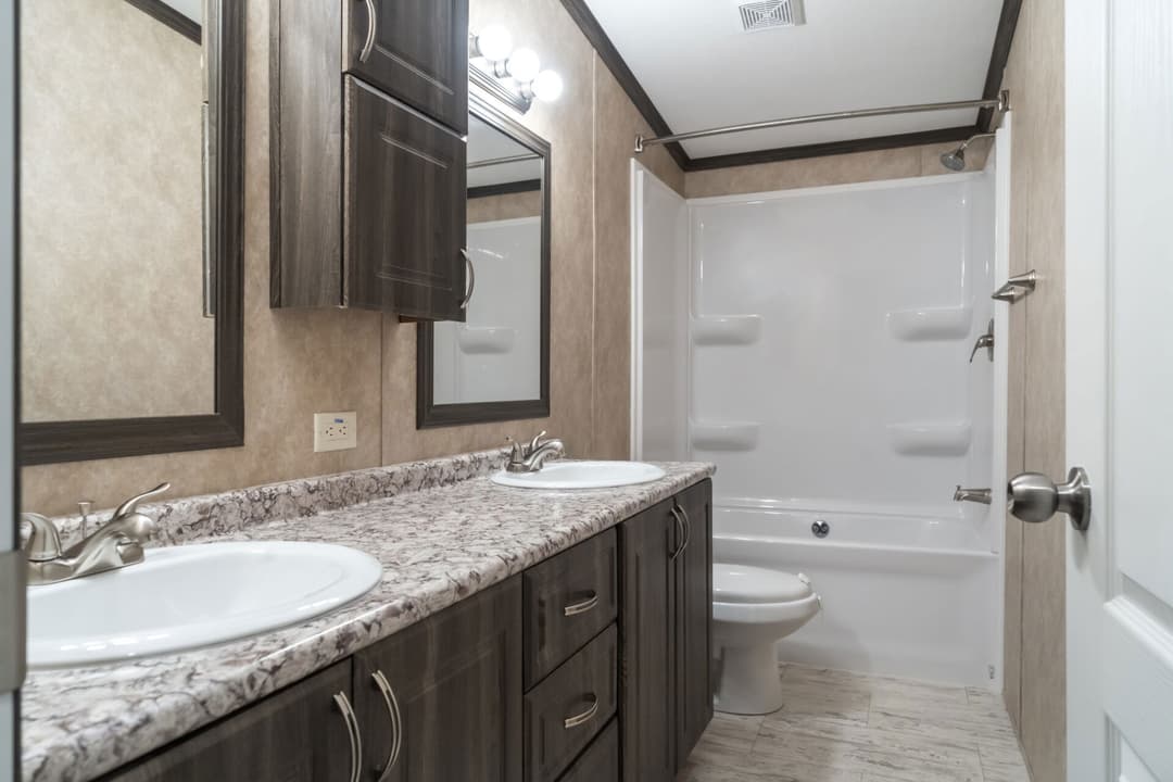 The bishop bathroom home features